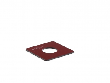 Rote Abdeckplatte 10x10 - liegend